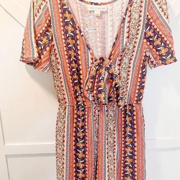 Band of Gypsies floral striped jumpsuit / romper Size Small. - Picture 5 of 9